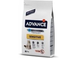 Ração para Gatos ADVANCE Animais Sensíveis (3Kg - Seca - Adulto - Sabor: Salmão e Arroz)