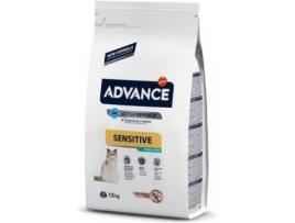 Ração para Gatos ADVANCE Animais Delicados (3Kg - Seca - Adulto - Castrados - Sabor: Salmão e Cevada)