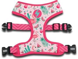 Peitoral para Cães DASHI Flamingo (Rosa - S - Porte Pequeno)