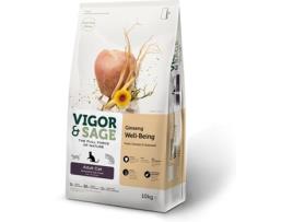 Ração para Gatos VIGOR&SAGE Ginseng Well-Being Adulto (10 Kg)