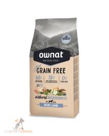 Ração Ownat Just Grain Free Adult Lamb 3 Kg