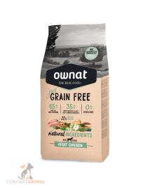 Ração Ownat Just Grain Free Adult Frango 14 Kg