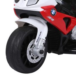 HOMCOM Mota Elétrica BMW Triciclo Trimota Infantil 6V Motobicicleta para Crianças 18-36 Meses com Luzes e Música 66x37x44 cm
