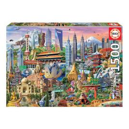 Puzzle  Símbolos De Asia (1500 Peças)