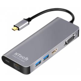 ADAPTADOR USB-C MULTIPORTAS 6 EM 1 