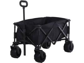 Carrinho de Transporte OUTSUNNY 845-311BK (108x53x89cm)