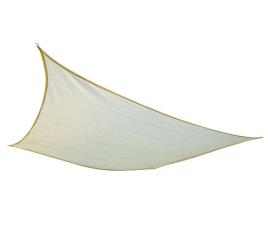 Toldo Vela 3x4m Cor Creme Pára-Sol Parasol Quadrado Terraço Jardim Camping