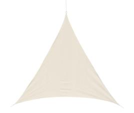Toldo vela triangular 4x4x4m para jardim varanda Creme