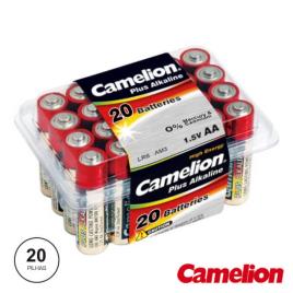 Pilha Alcalina Aa 1.5v Pack 20 Camelion