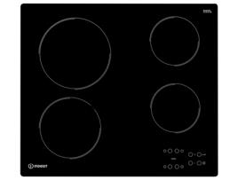 Placa de Vitrocerâmica INDESIT RI 161 C (Elétrica - 58 cm - Preto)