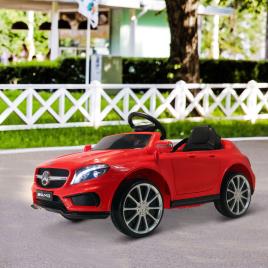 HOMCOM Carro Eléctrico Mercedes Benz GLA para Crianças acima de 3 Anos com Controlo Remoto MP3 USB Luzes y Sons Carga 30kg 100x58x46cm