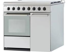 Fogão MEIRELES E 920 X (59 L - Gás Natural e Discos Elétricos - Inox)