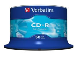 CD-R 52X 700MB 80MIN Extra Prot Bobine (cake) Pack 50