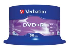 DVD+R VERBATIM 16x Ad. Azo 4 7GB Ck50