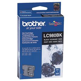 brother Tinteiro Original LC980BK com Tinta Innobella, Preto, Individual, LC-980BK