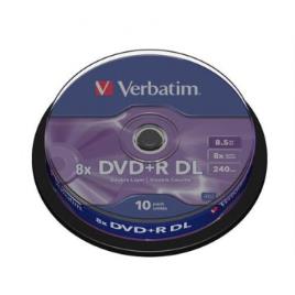 DVD+R DL VERBATI.8x 8,5GB AZO  -CAKE10