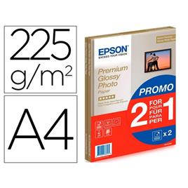 Papel Fotográfico A4 Glossy Promo 2x15 Folhas 225gr Epson