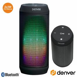 Coluna Bluetooth Portátil 6w Bat Led Denver