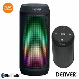 COLUNA BLUETOOTH PORTÁTIL 6W BAT LED DENVER