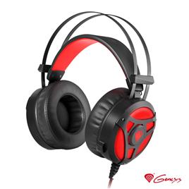 Headset Gaming Preto/Vermelho NEON 360 GENESIS