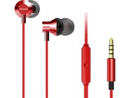 Auriculares Com Fio AIWA Estm-50Rd (In Ear - Vermelho)