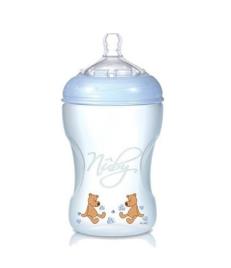 Nuby Carafe Propileno Estágio 2 Bicos Fluxo Médio 3m 240ml Azul