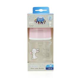 Biberão CANPOL anti-cólicas bebé EasyStart pouco Inês 0 ml rosa