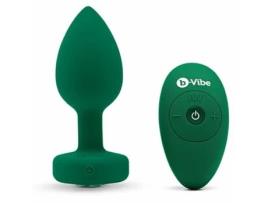 Plug Anal B-Vibe Emerald Verde Tamanho M/L