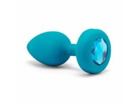 Plug Anal B-Vibe Aquamarine Azul Tamanho S/M