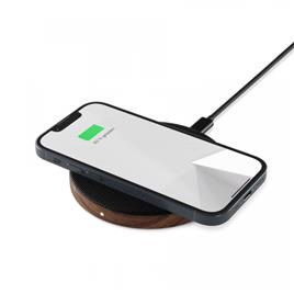 WOODCESSORIES - ECOPAD QI CHARGER (WALNUT/FABRIC)