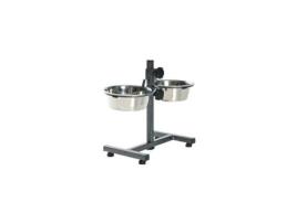 PortugalPet Comedouro Regulável Duplo 2.8L