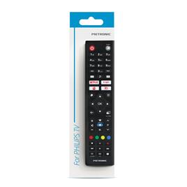 METRONIC Comando de Televisão Universal, Compatível com Philips, Preto