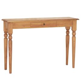 vidaXL Mesa consola 110x30x75 cm madeira de mogno maciça