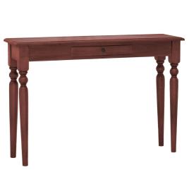 vidaXL Mesa consola 110x30x75 cm mogno maciço castanho clássico