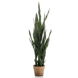Emerald Planta artificial Sanseveria em vaso 84 cm