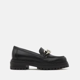 Minelli Mocassins chunky em pele, rasto estriado Pilla