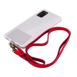 Cool Cordão Pendente Universal Vermelho com Cartão para Smartphone