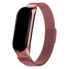 Cool Bracelete de Metal Rosa para Xiaomi Mi Band 5/Mi Band 6/Amazfit Band 5