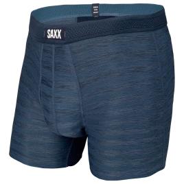 Saxx Underwear Boxer Hot Fly M Dark Denim Heather