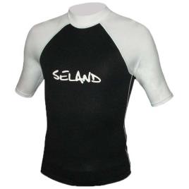 Seland Camiseta Manga Curta Neoprene Bali S Black / White