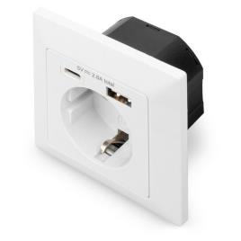 Digitus Superfície Do Plugue De Base Da-70615 One Size White