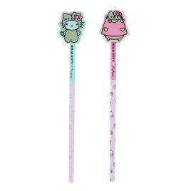Lápis com topper Hello Kitty x Pusheen