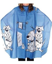 Capa Peinador 96 x 120 Cm Infantil Azul Claro
