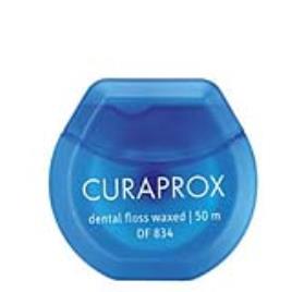 Curaprox DF 834 Fio Dental Encerado com Sabor a Menta 50m