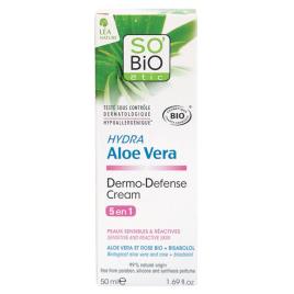 Creme 5 em 1 Dermo Defense Pele Sensível Hydra Aloé Vera So Bio Étic 50ml