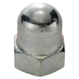 Schwarz M9.5 Cap Nut For Rear Wheel 10 Units One Size Silver