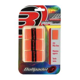 Bullpadel Padel Overgrip Senso Pro 3 Unidades One Size Fluor Orange