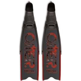 Omer Barbatanas Caça Submarina Stingray Dual Carbon EU 39-40 Black / Red