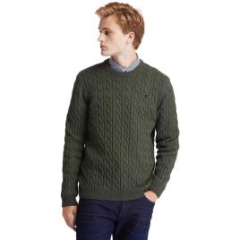 Timberland Agasalho Phillips Brook Lambswool Cable Crew Regular 2XL Grape Leaf