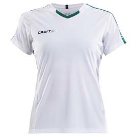 Craft Camiseta Manga Corta Progress Contrast L White / Team Green